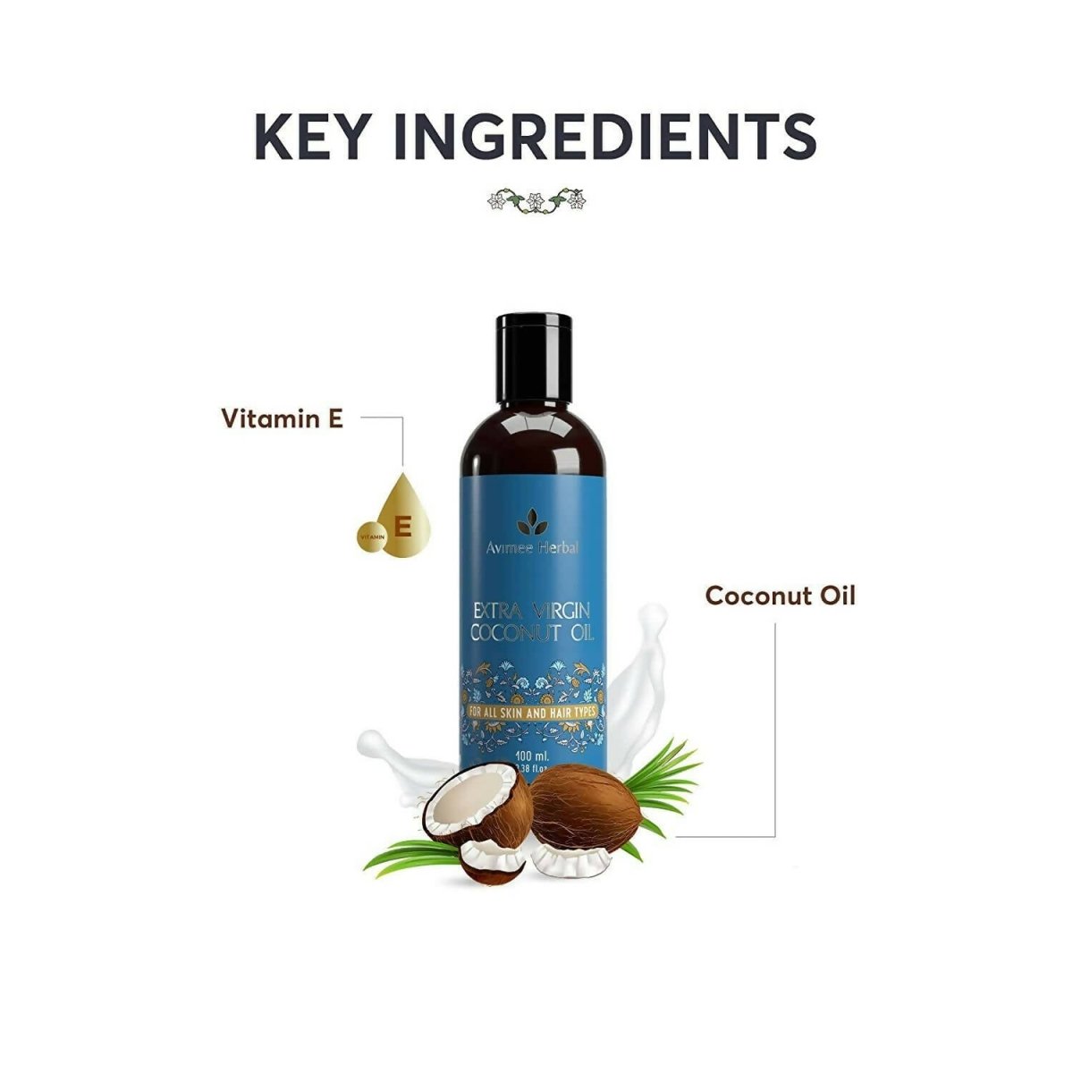 Avimee Herbal Extra Virgin Coconut Oil - Grab2buy