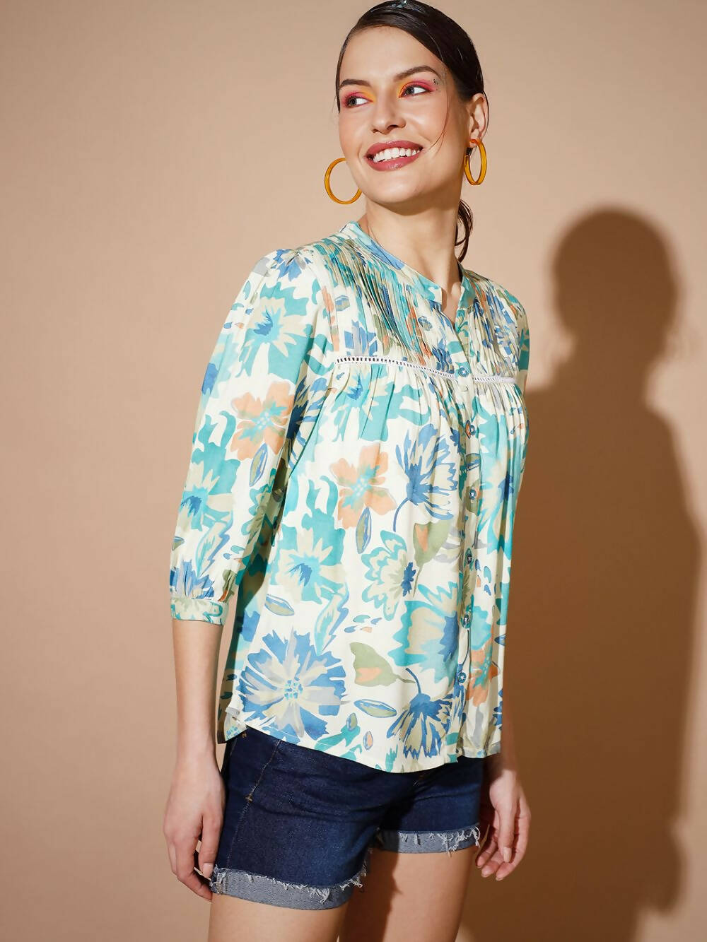 Myshka Women Multi Floral Tops - Grab2buy