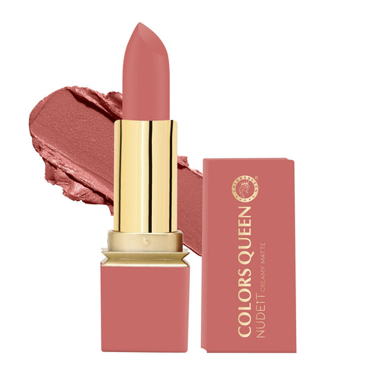 Colors Queen Nude It Creamy Matte Lipstick - Coral Kiss Grab2Buy Colors Queen Grab2Buy