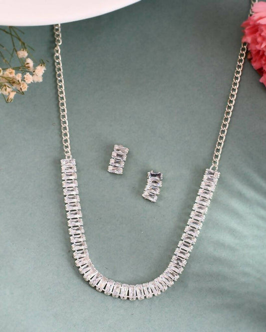 VOJ Women Silver Color stainless steel Jewellery Set Grab2Buy VOJ Grab2Buy