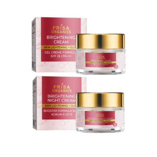 Prisa Organics Brightening Day Cream SPF 25 PA+++ and Brightening Night Cream Combo Grab2Buy Prisa Organics Grab2Buy