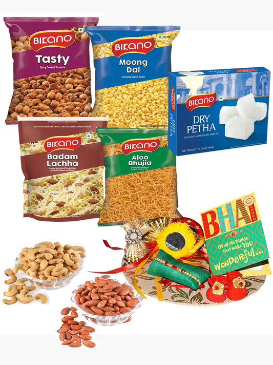 Bikano Namkeen Magic and Dryfruits Rakhi Gifts - Grab2buy
