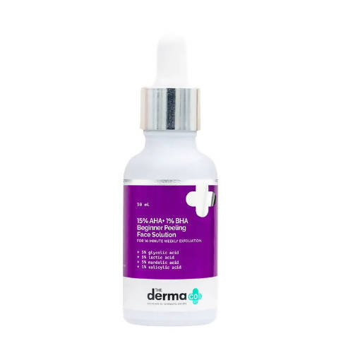 The Derma Co 15% AHA+1% BHA Beginner Peeling Face Solution Grab2Buy The Derma Co Grab2Buy
