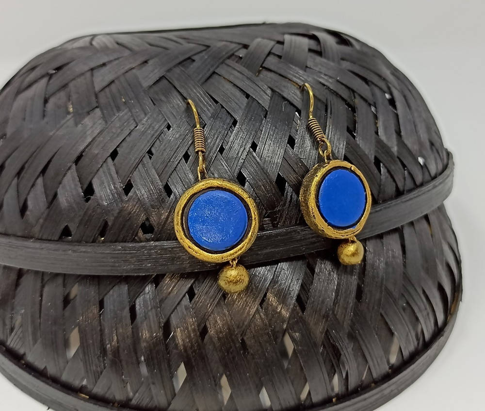 Terracotta Boho Style Hangings-Blue