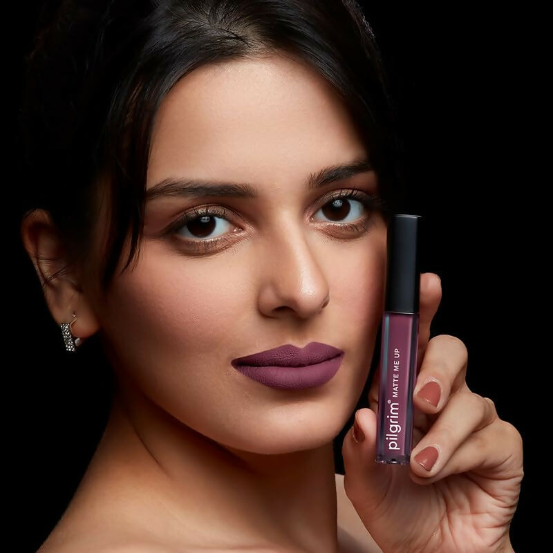 Pilgrim Liquid Matte Lipstick with Hyaluronic Acid - Mauve Desire - Grab2buy