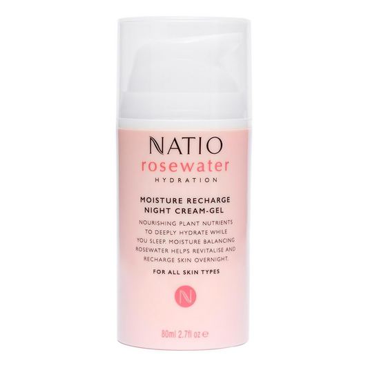 Natio Rosewater Moisture Recharge Night Cream Gel Grab2Buy Natio Grab2Buy