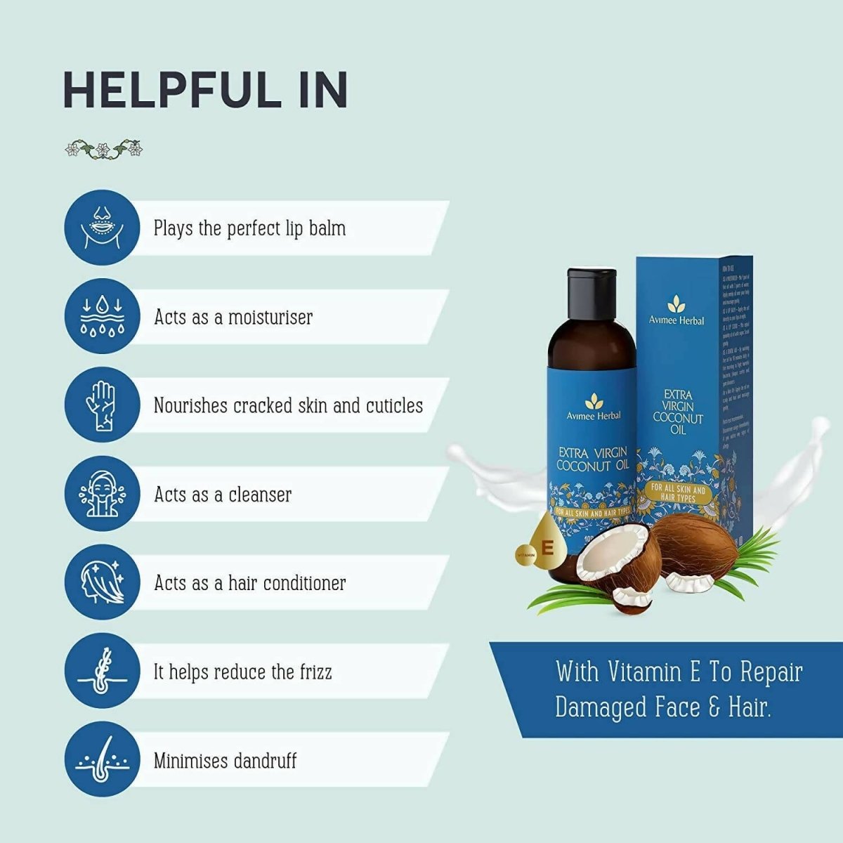 Avimee Herbal Extra Virgin Coconut Oil - Grab2buy