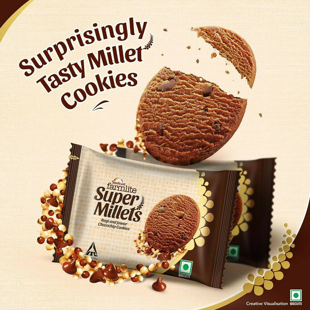 Sunfeast Farmlite Super Millets Chocochip Cookies - Grab2buy