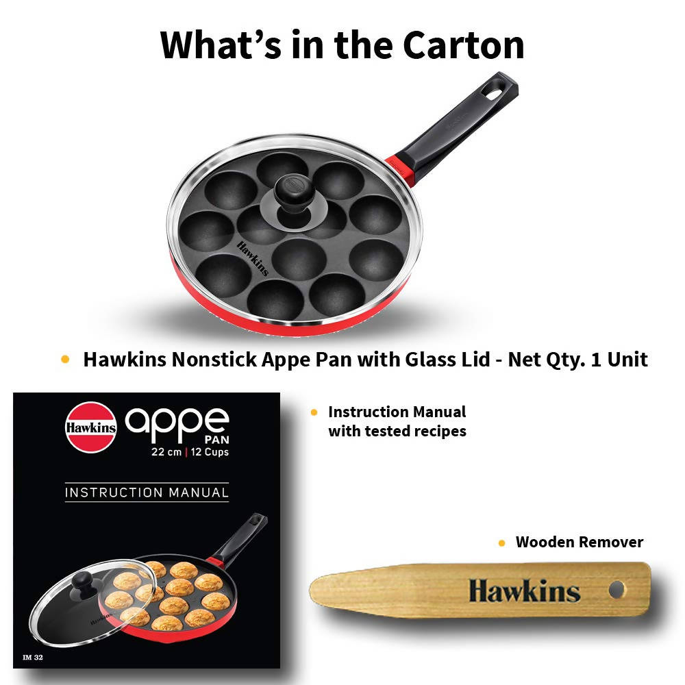 Hawkins Nonstick Appe Pan With Glass Lid - Grab2buy