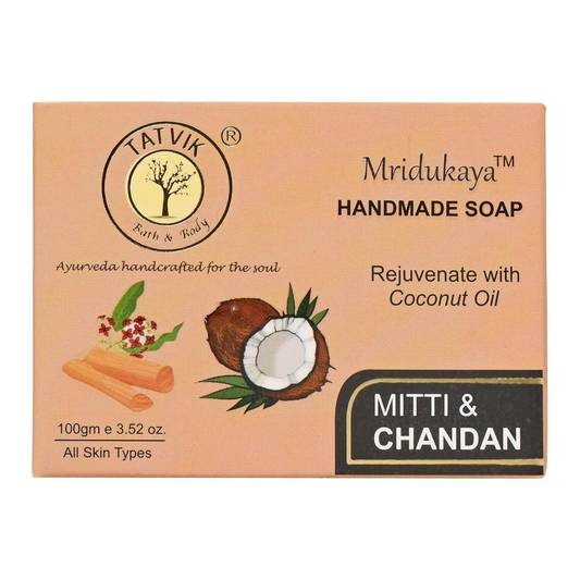 Tatvik Ayurveda Mridukaya Hand Made Soap (Mitti & Chandan)