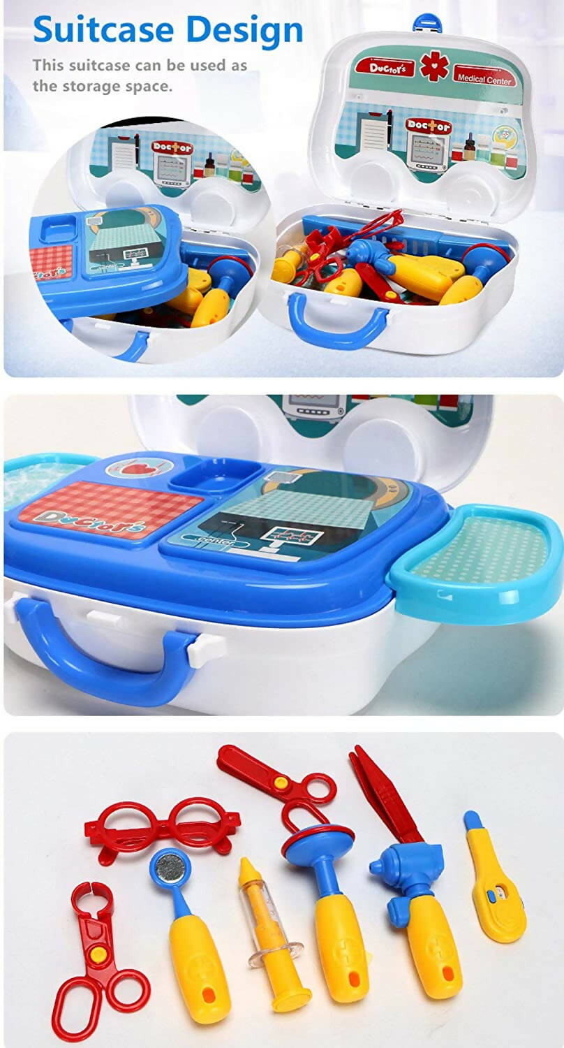 Sardar Ji Ki Dukan Pretend Play Doctor Play Sets For Boys/Girls/Kids Doctor Kit Toys With Suitcase - Isi Approved (Doctor Set - Box) - Grab2buy
