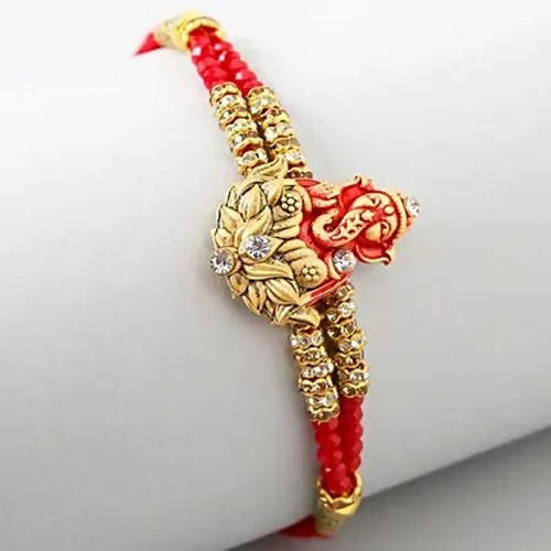 Ganesha Sacred Rakhi & Cadbury Silk Chocolates