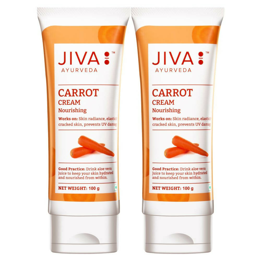 Jiva Ayurveda Carrot Face Cream - Distacart