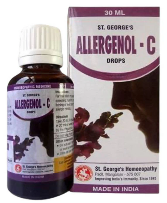 St. George’s Homeopathy Allergenol-C Drops – Homeopathic Allergy & Immune Wellness Remedy