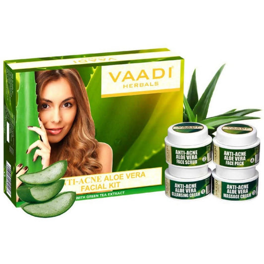 Vaadi Herbals Anti Acne Aloe Vera Facial Kit with Green Tea Extract Grab2Buy Vaadi Herbals Grab2Buy