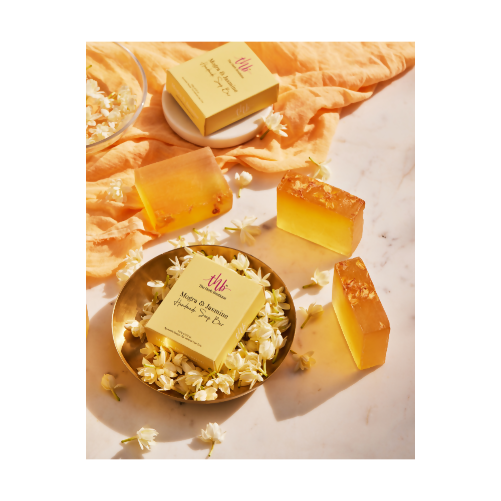 The Herb Boutique Mogra & Jasmine Glycerine Soap Bar - Grab2buy