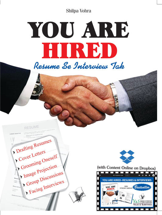 You Are Hired - Resume Se Interview (With Online Content on Dropbox) by Shilpa Vohra Grab2Buy V&S Publishers Grab2Buy
