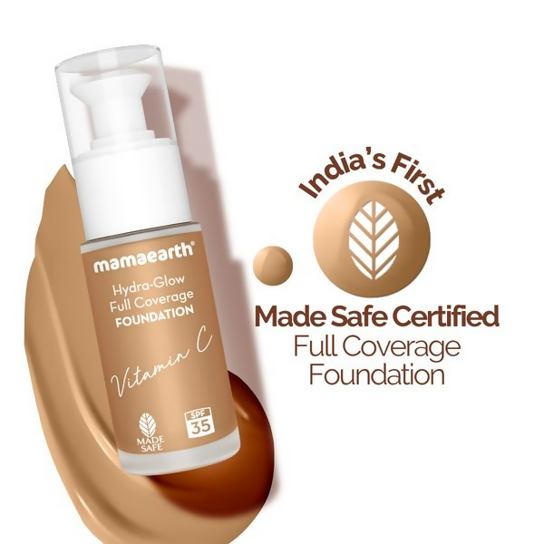 Mamaearth Hydra-Glow Full Coverage Foundation With Vitamin C & Turmeric - Nude Glow - Grab2buy
