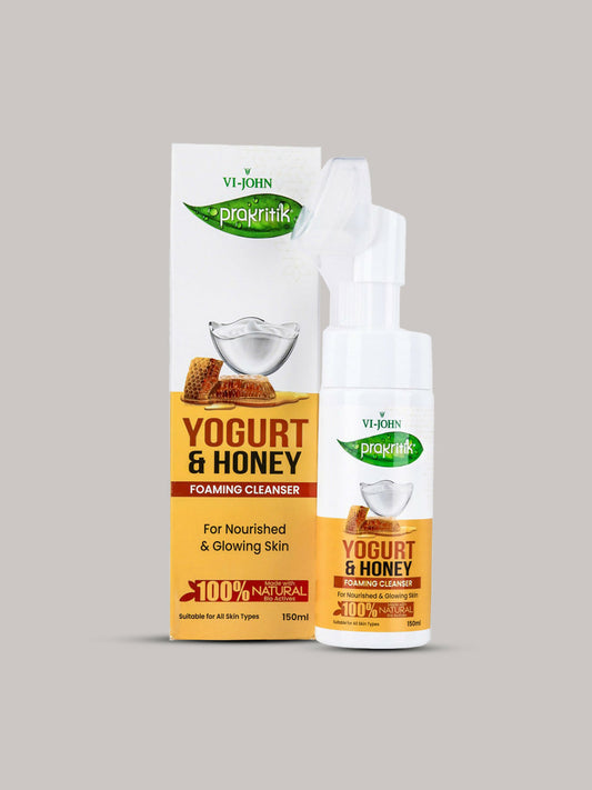 VI-JOHN Prakritik Yogurt & Honey geling Face wash Restores glow, Made With 100% Natural Bio Actives Grab2Buy VI-JOHN Grab2Buy