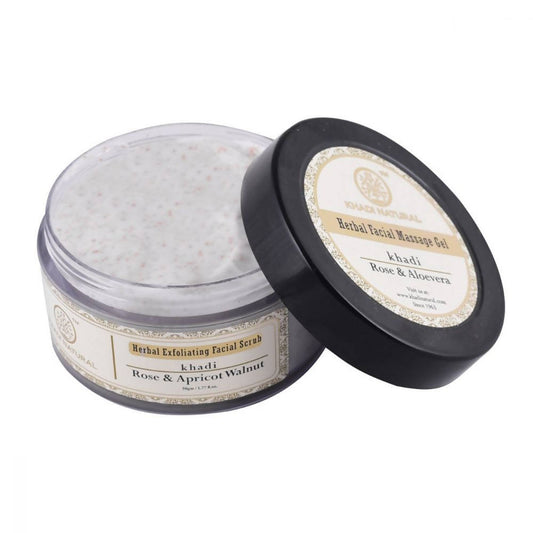 Khadi Natural Rose & Apricot Walnut Herbal Exfoliating Facial Scrub Grab2Buy Khadi Natural Grab2Buy