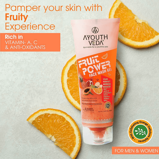 Ayouthveda Fruit Power Face Wash Gel - Grab2buy