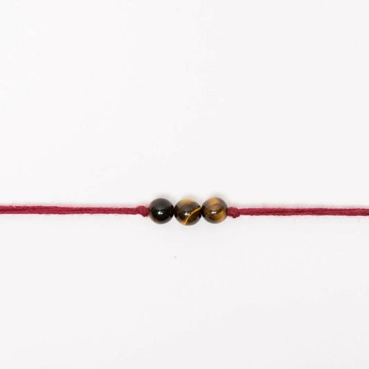 Indianvibez Bodh Success Shield Real Crystal Stone Rakhi