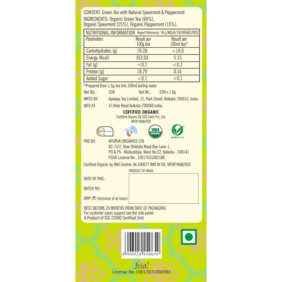 Typhoo Refreshing Moroccan Mint Green Tea Bags - Grab2buy
