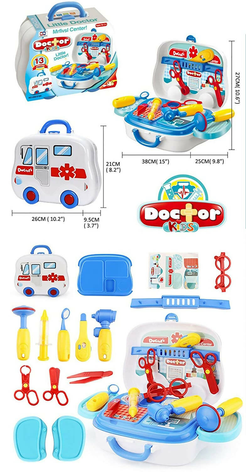 Sardar Ji Ki Dukan Pretend Play Doctor Play Sets For Boys/Girls/Kids Doctor Kit Toys With Suitcase - Isi Approved (Doctor Set - Box) - Grab2buy