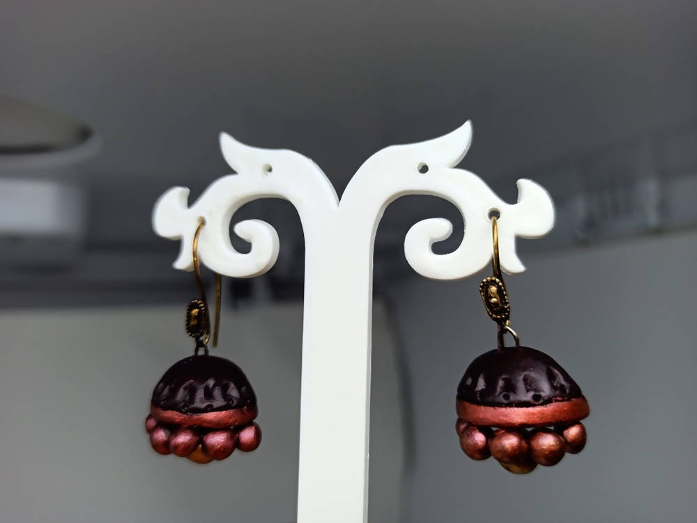 Terracotta Beautiful Boho Style Jhumkas