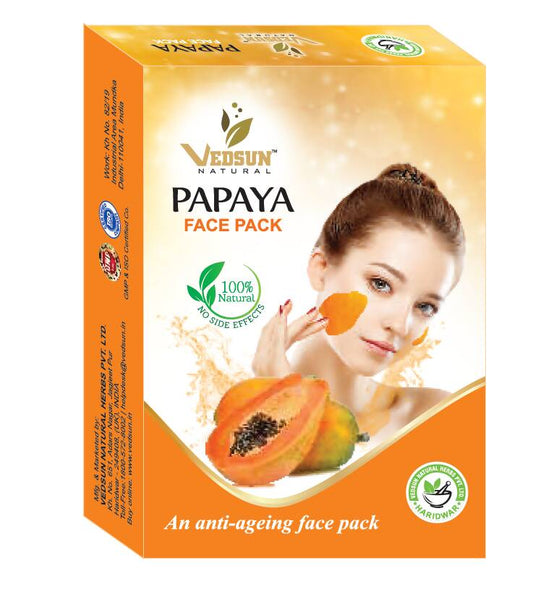 Vedsun Naturals Papaya Face Pack Grab2Buy Vedsun Grab2Buy