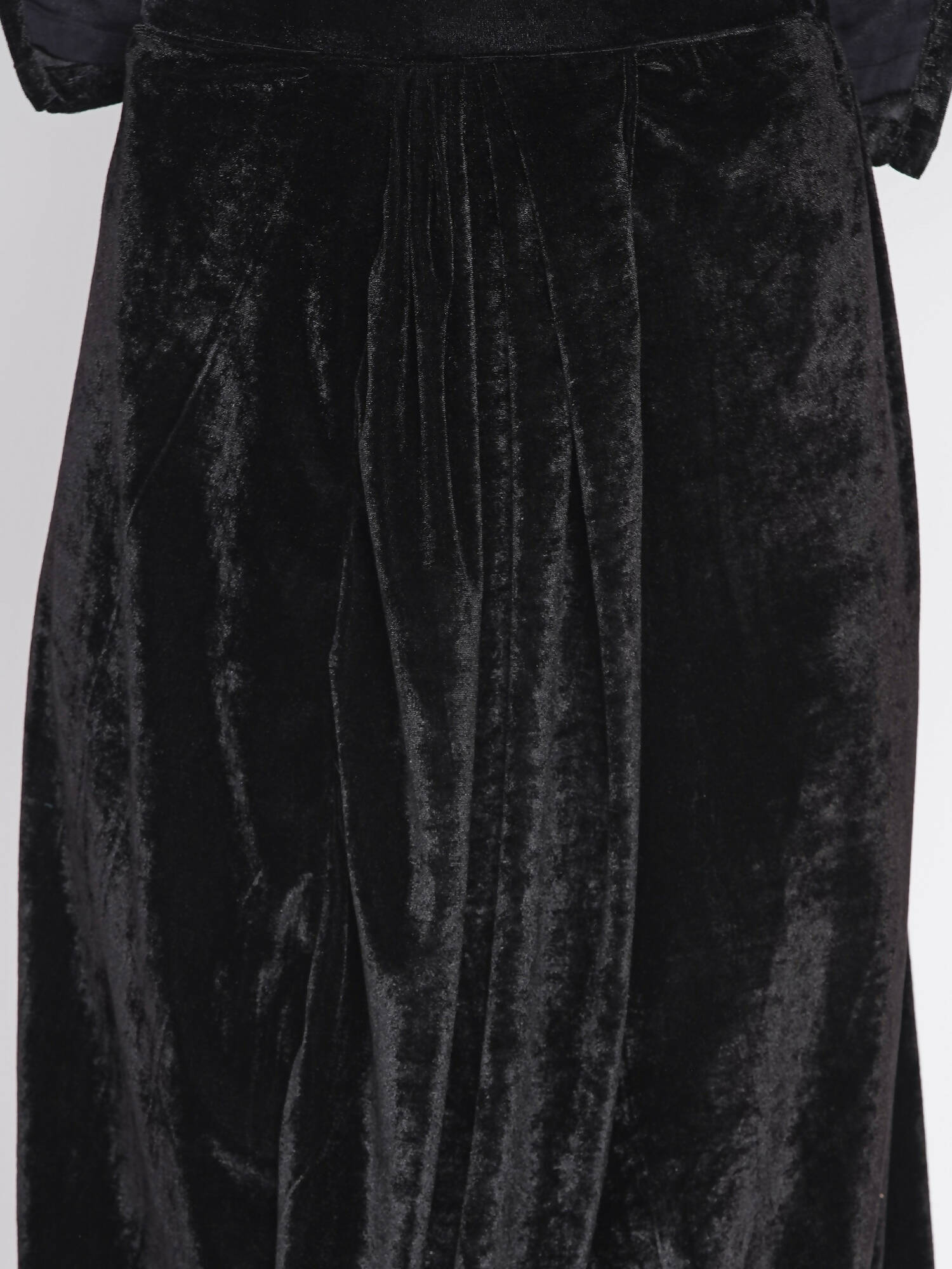 Women Republic Black Velvet Embroiderd Koti With Dhoti Pants - Grab2buy