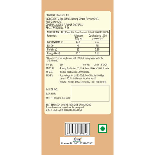 Typhoo Stimulating Adrak Chai Tea Bags - Grab2buy