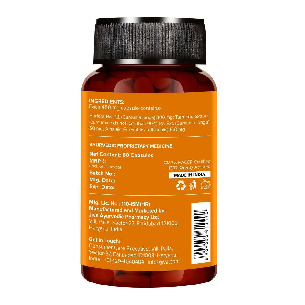 Jiva Ayurveda Turmeric Capsules - Distacart