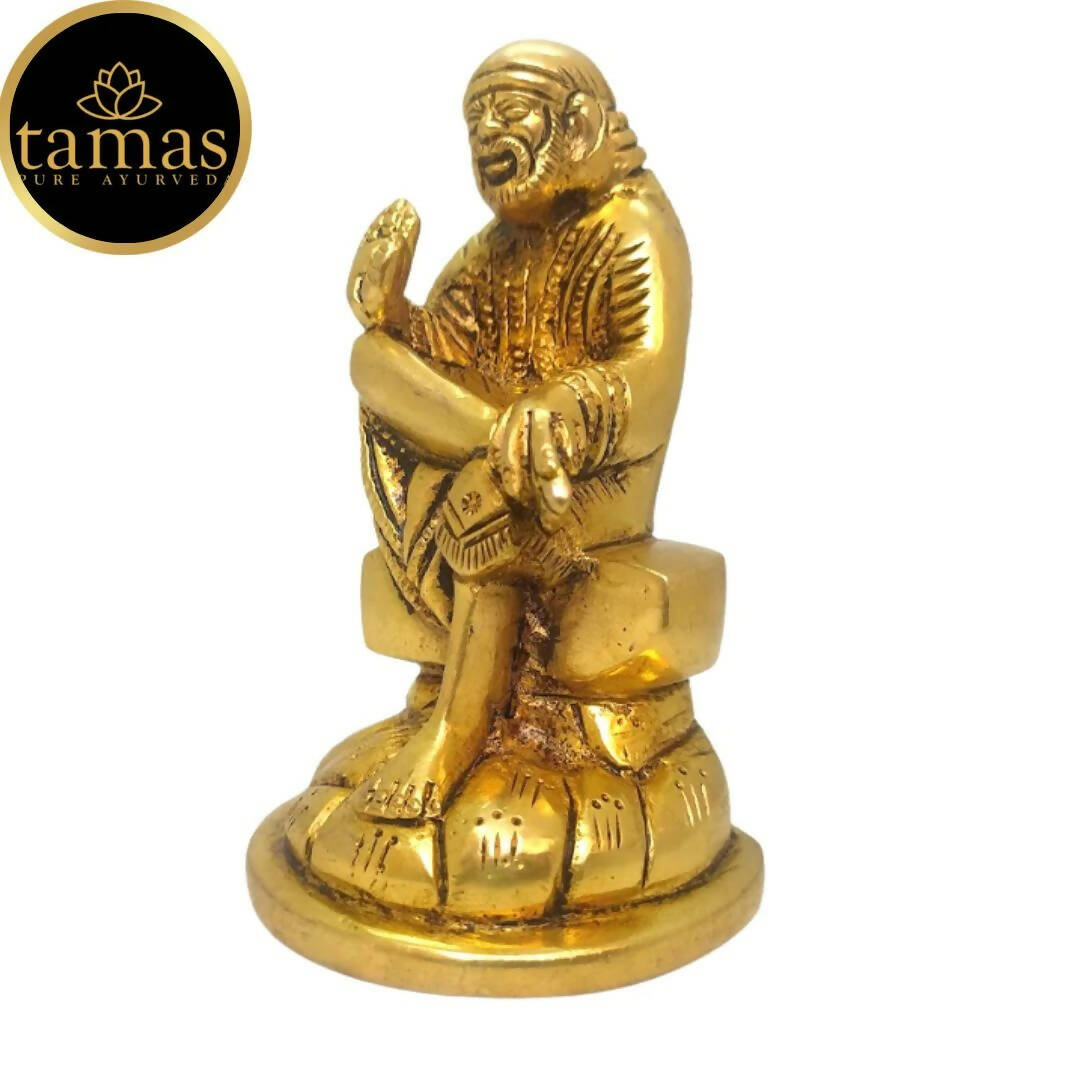 Tamas Brass Handmade Shirdi Sai Baba (Golden) - Grab2buy
