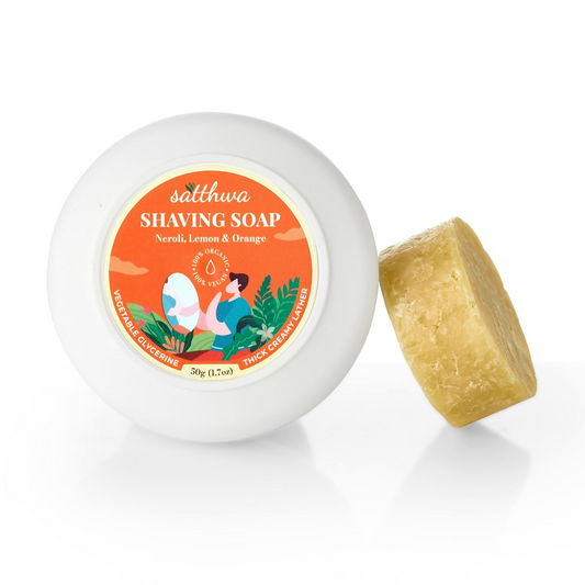 Satthwa Shaving Soap infused With Neroli, Lemon & Orange Grab2Buy Satthwa Grab2Buy