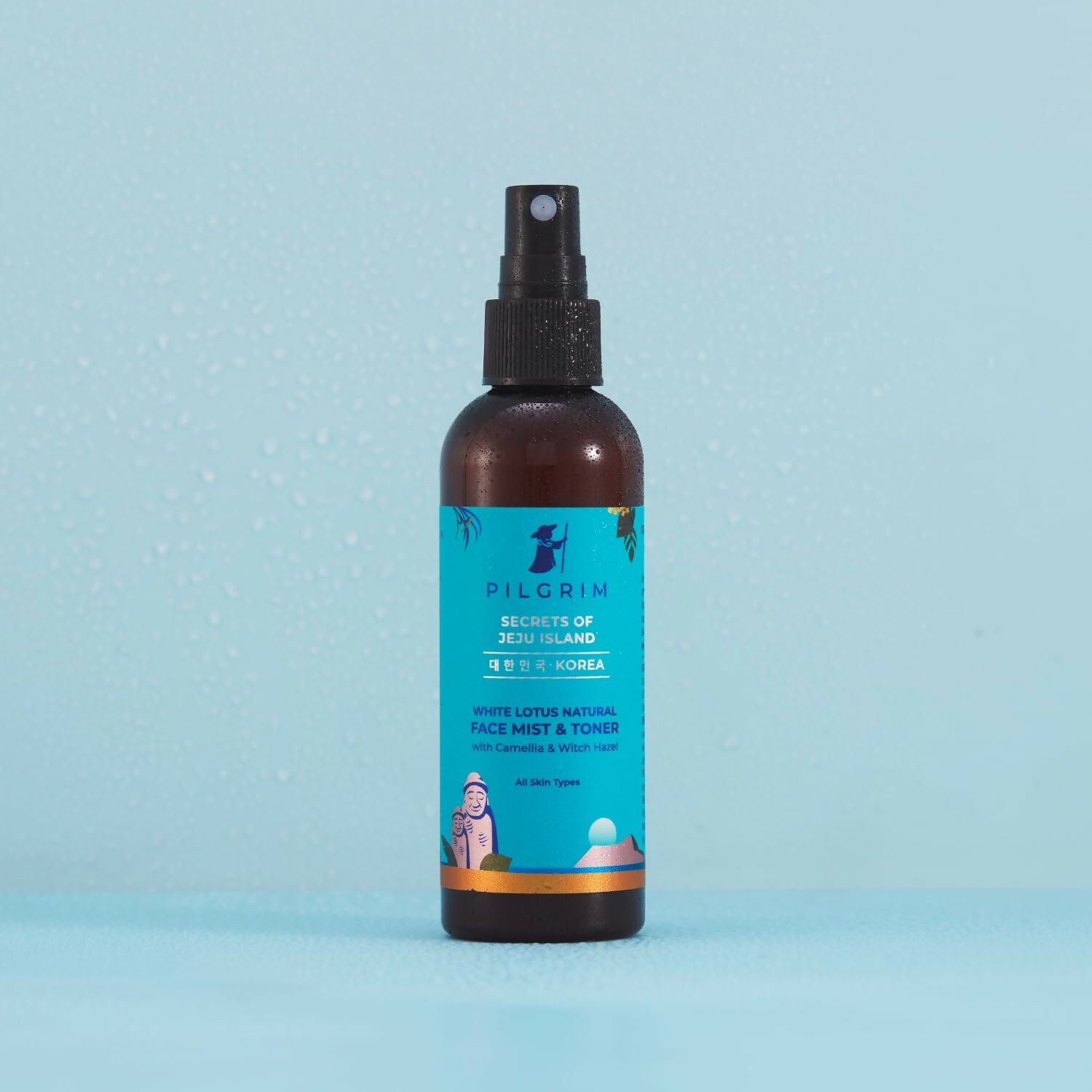 Pilgrim Korean Beauty White Lotus Refreshing Face Mist & Toner With Camellia & Witch Hazel For Glowing Skin - Grab2buy