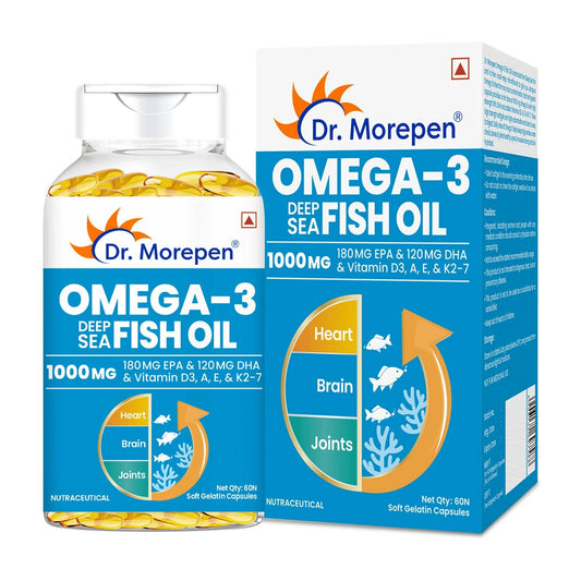Dr. Morepen Omega 3 Deep Sea Fish Oil Softgels - Grab2buy
