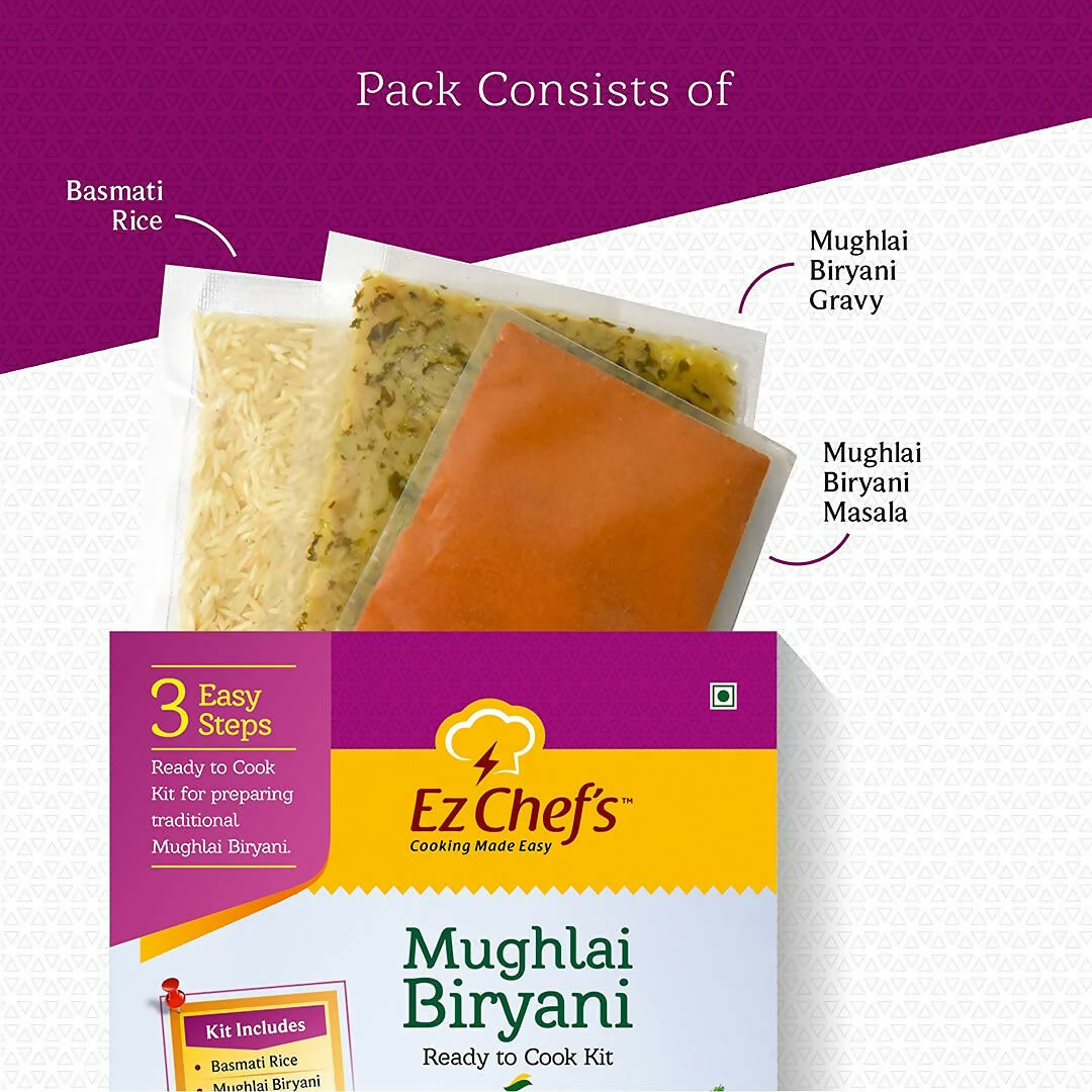 Ez Chef's Mughlai Biryani Kit - Lucknow's Famous Biryani - Grab2buy