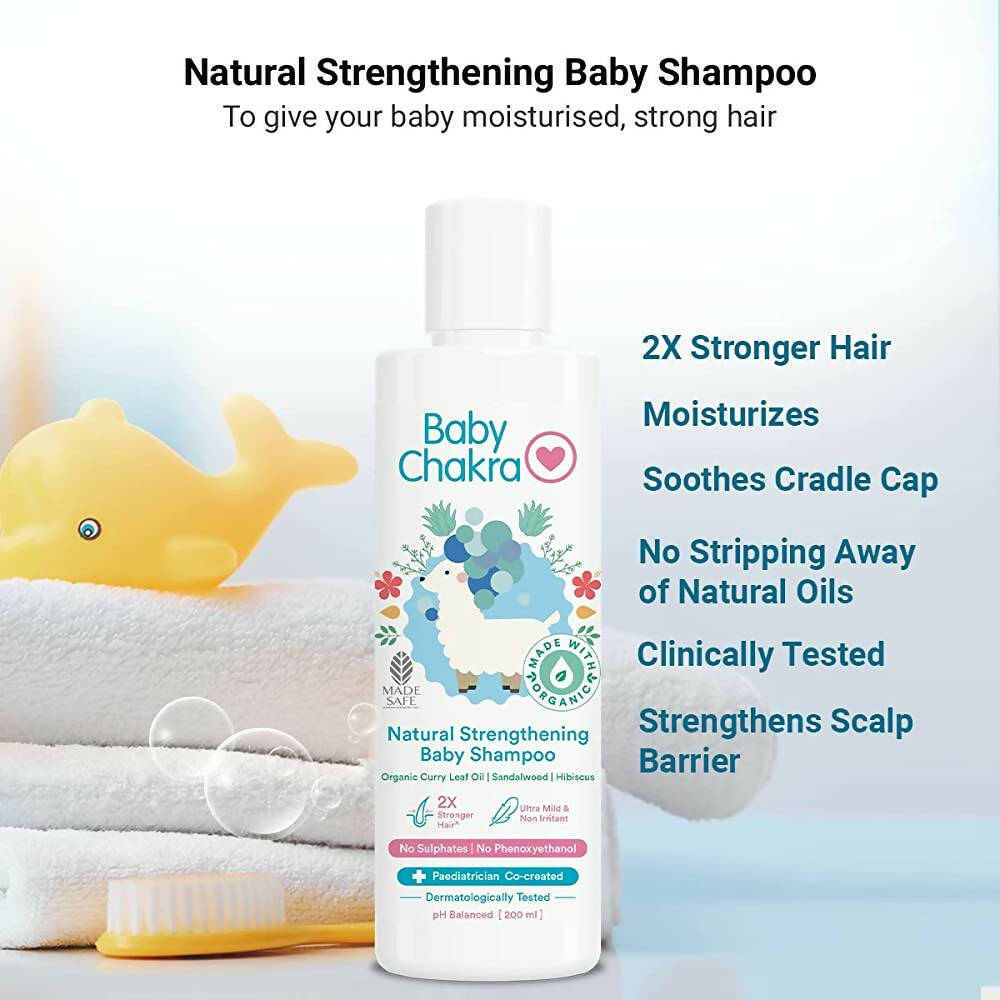BabyChakra Natural Strengthening Baby Shampoo - Grab2buy