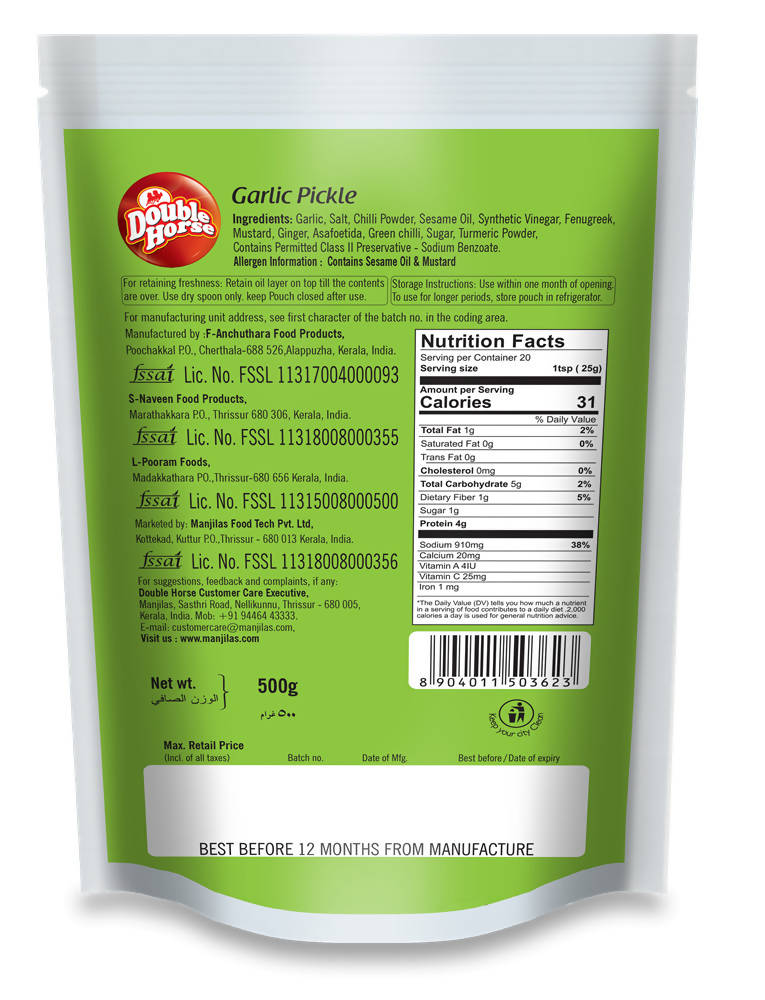 Double Horse Garlic Pickle - Grab2buy