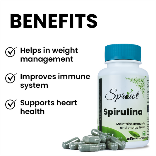 Sprowt Spirulina Capsules - Grab2buy