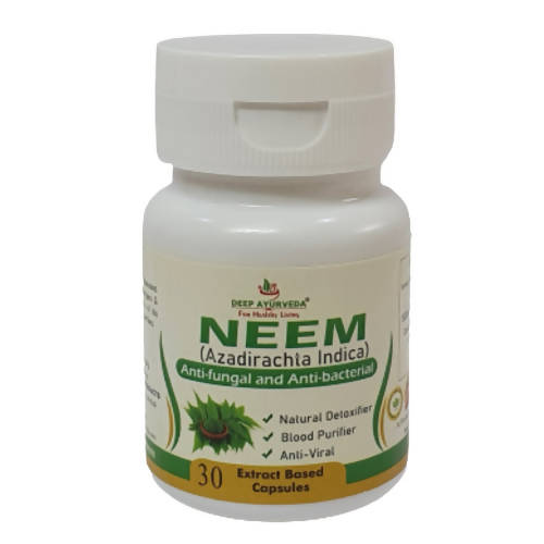 Deep Ayurveda Neem 500mg Veg Capsules - Grab2buy