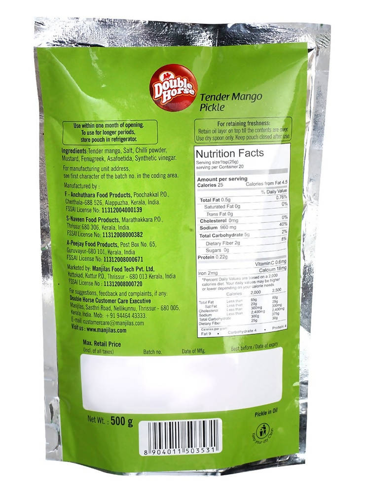 Double Horse Tender Mango Pickle - Grab2buy