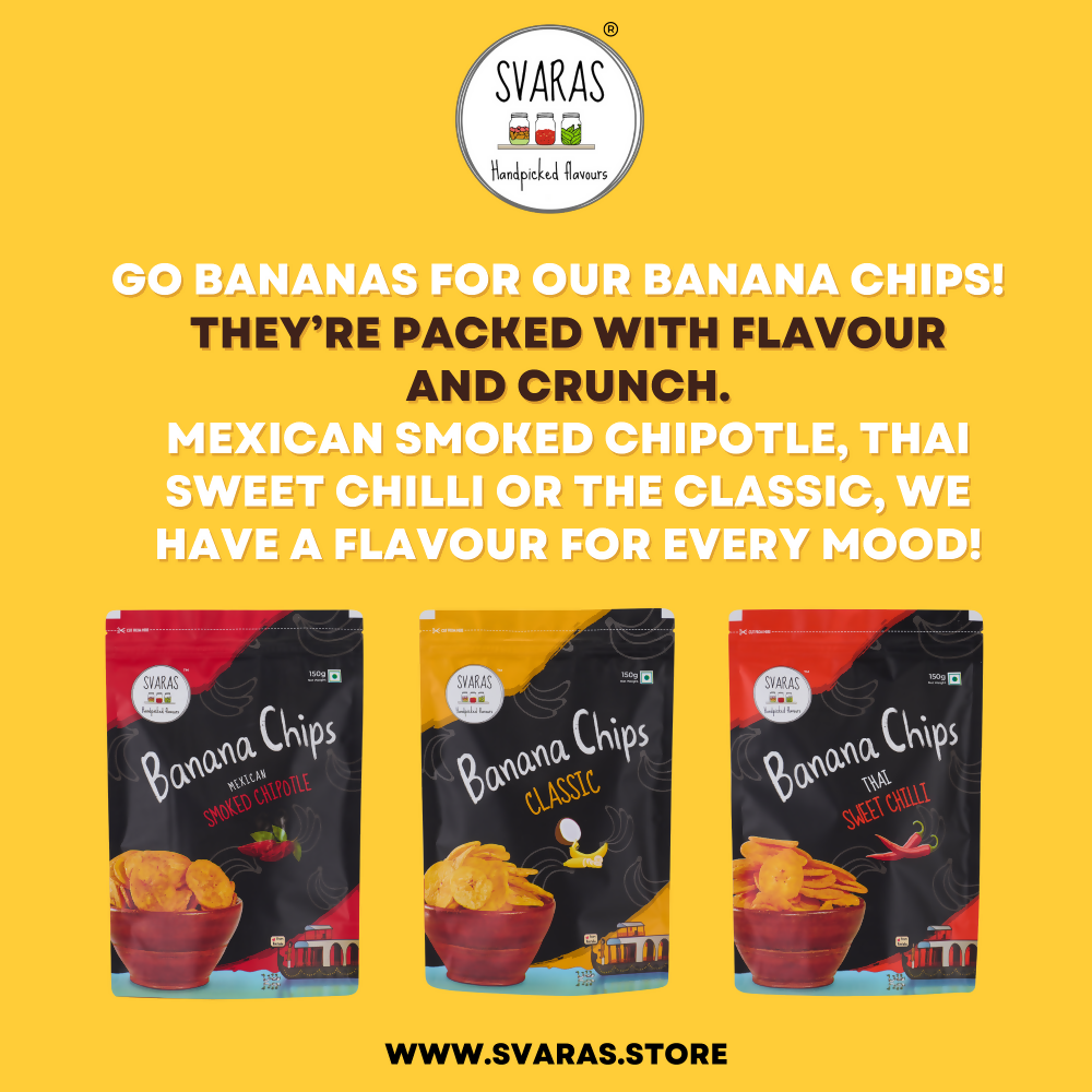 Svaras Kerala Banana Chips Smoked Chipotle - Grab2buy