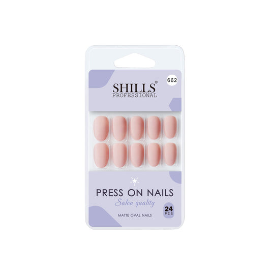 Shills Professional Reusable Press On Nails Oval - SPN662