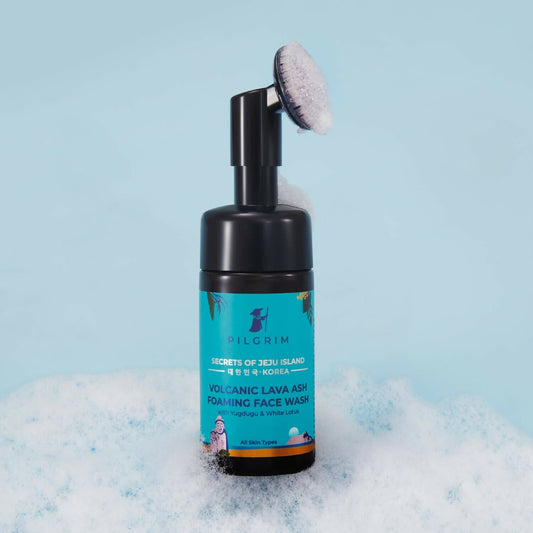 Pilgrim Volcanic Lava Ash Foaming Face Wash with Brush - Grab2buy