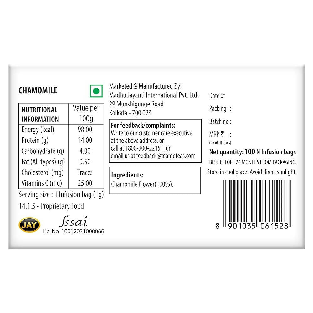 TE-A-ME Unwind Chamomile Herbal Tea Bags - Grab2buy