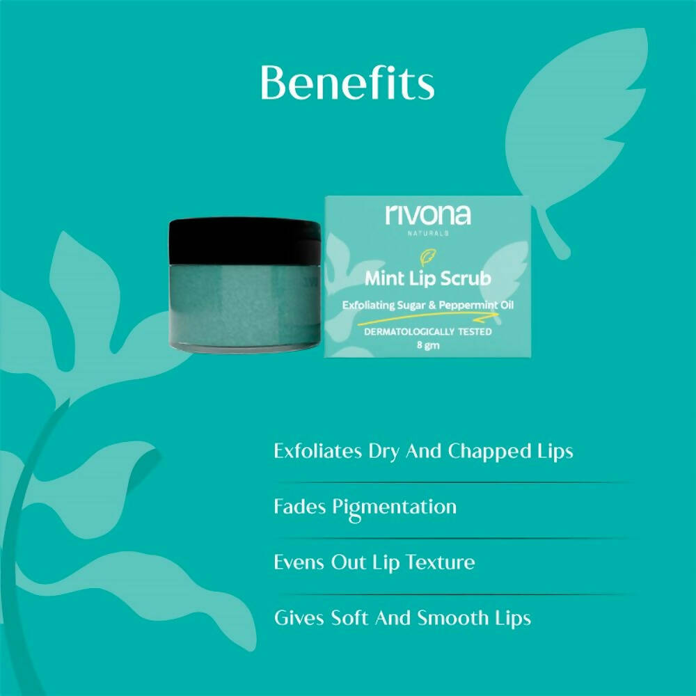 Rivona Naturals Mint Lip Scrub - Grab2buy