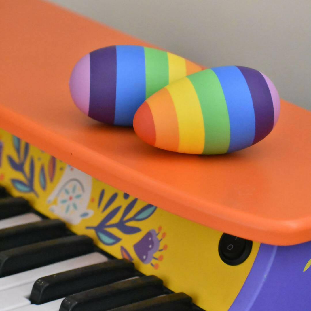 Nesta Toys Rainbow Wooden Egg Shaker - Set of 2 - Grab2buy