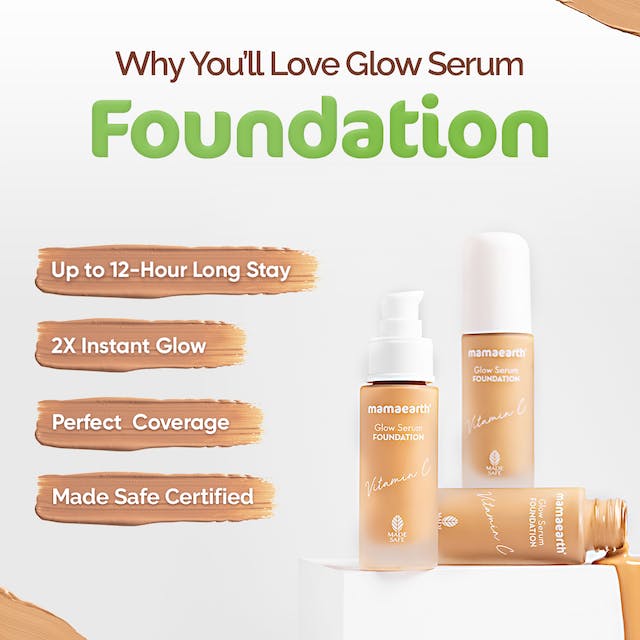 Mamaearth Glow Serum Foundation - Ivory Glow - Grab2buy